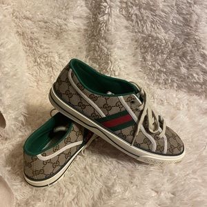 Gucci Web Canvas Low Top Sneaker
